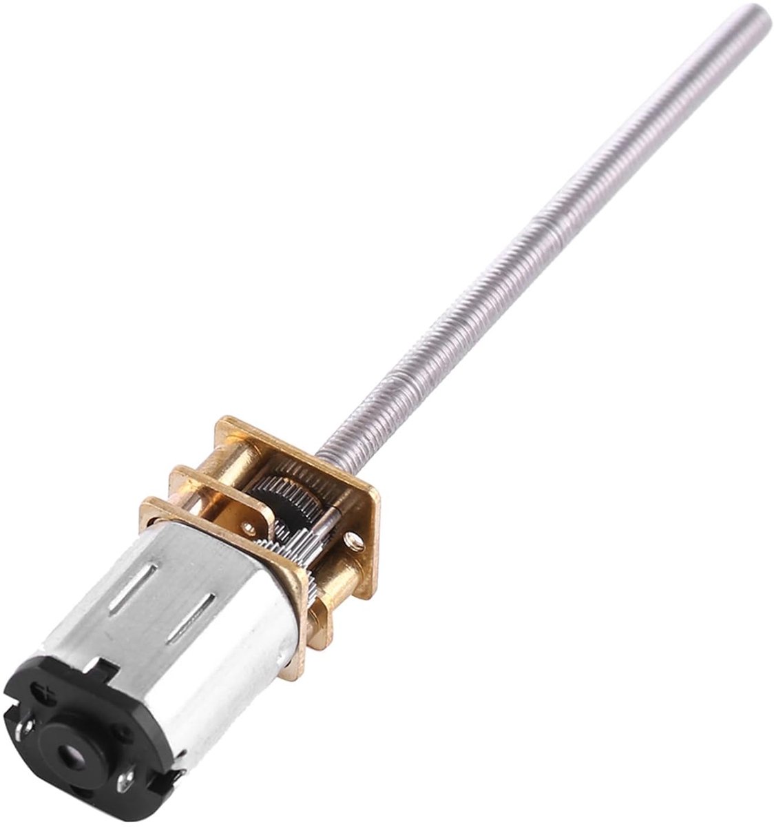 SnelShoppen - Elektrische Motor met Aandrijving en Uitlaatas, Draad M3 x 55 mm, 30 tpm, Vermindering N20 tot 500 tpm (200 tpm) voor Diverse Toepassing
