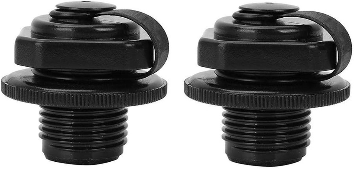 SnelShoppen - Pack van 2 Opblaasbare Luchtventielen - Spiralen Luchtkappen voor Grease, Kano, Opblaasmatras, PVC Boot - 22 mm Diameter - Gemakkelijk t
