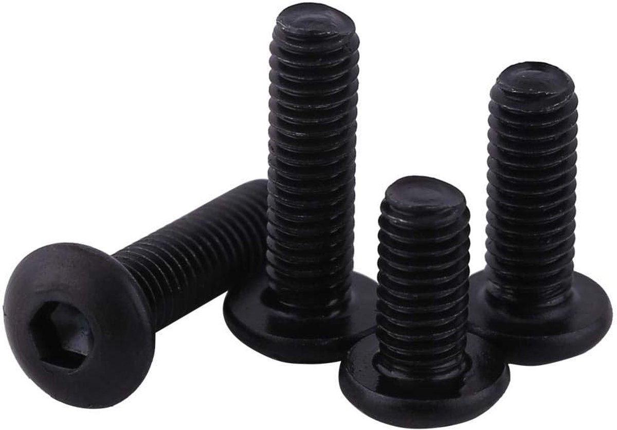 SnelShoppen - 50 Stuks M3 10.9 Stalen Lenskop Inbusschroeven, Hexagon Sleuf, Reparatie Accessoires, Voor Industrieel Gebruik, Bouw en Krappe Ruimtes