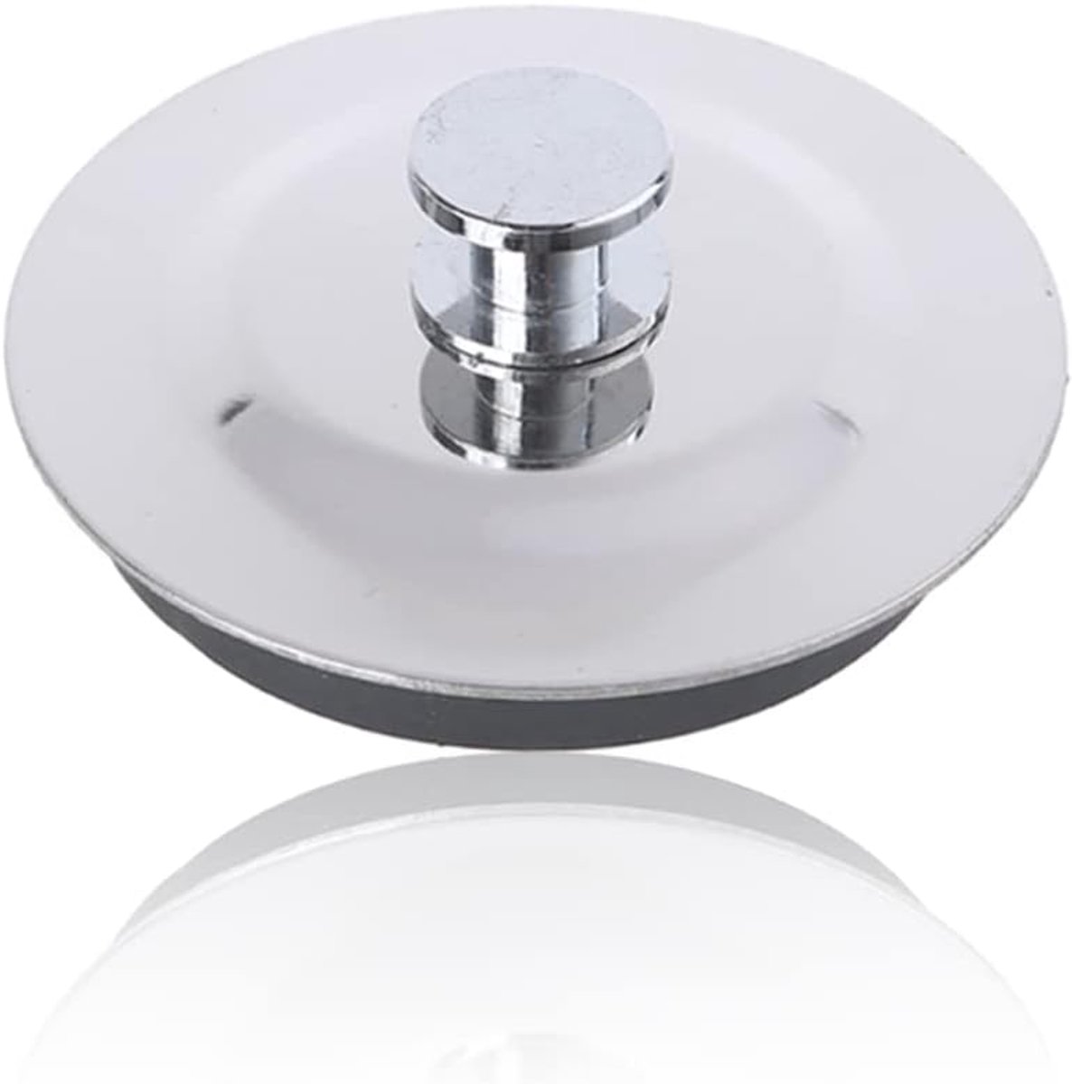 SnelShoppen - Outflow Plug Afvoerplug RVS, Universeel Ø 42mm-45mm, Badkuip Stopper voor Zwembaden en Badkuipen, Duurzaam en Handig
