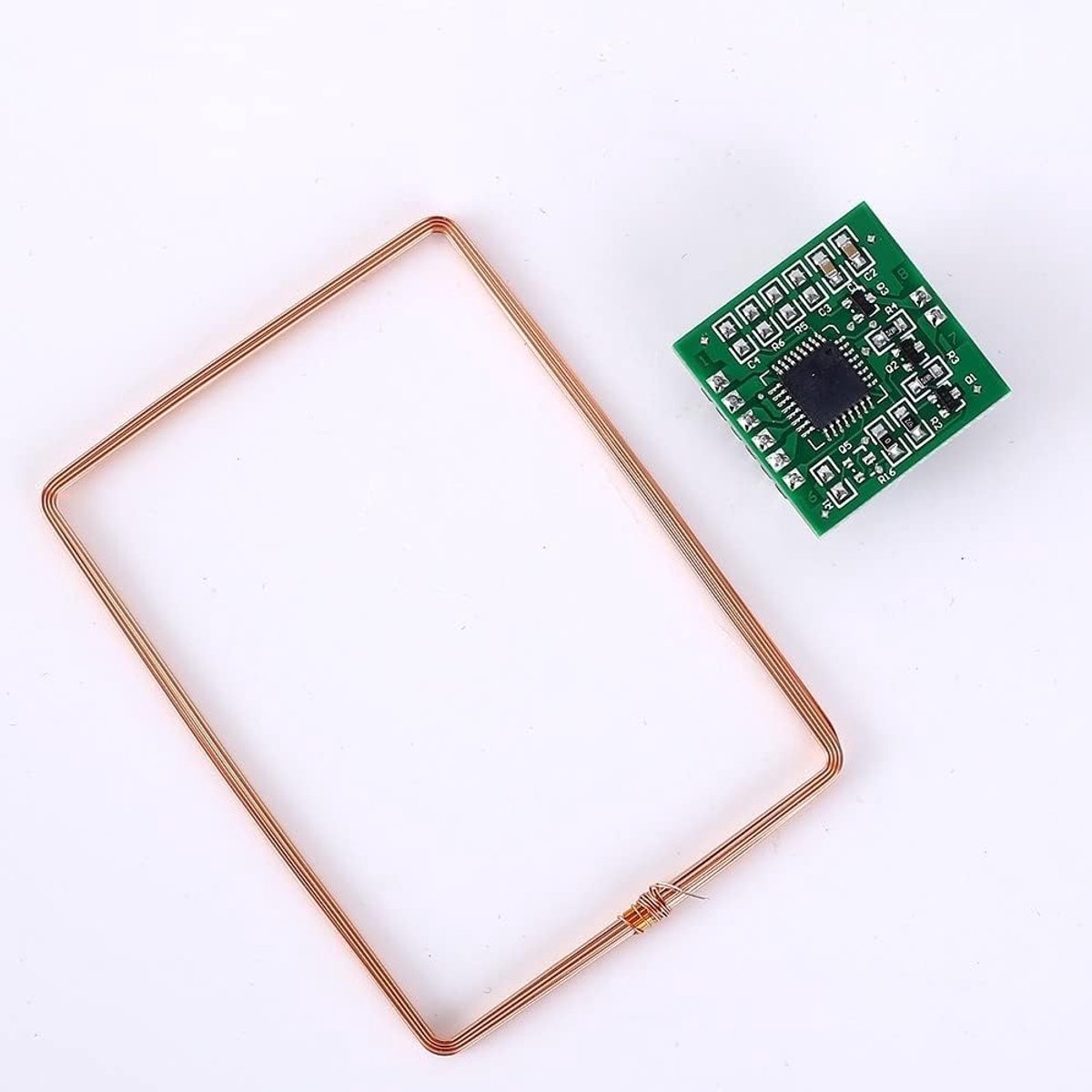 RFID kaartlezer module 134.2 kHz - contactloze sensor met antenne - geschikt voor ISO 11784/85 kaarten - ShopVlot