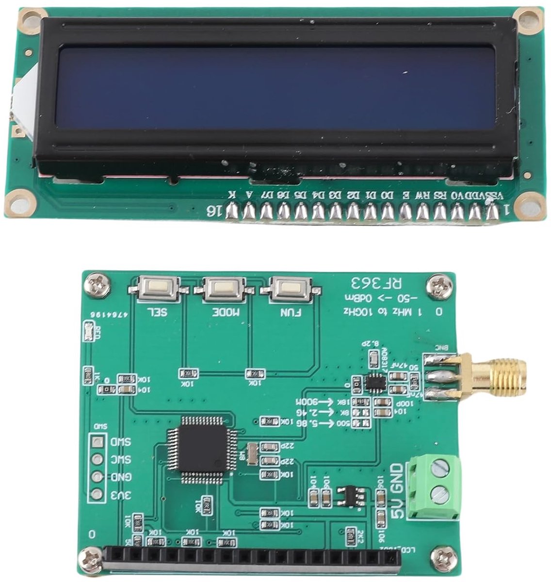 SnelShoppen - RF-Vermogensmeter Hoge Gevoeligheid voor RF-Vermogensmeting, Instrumentkalibratie, Dubbelzijdig PCB, 1,6 mm Dikte, 1,5 oz Koperdikte
