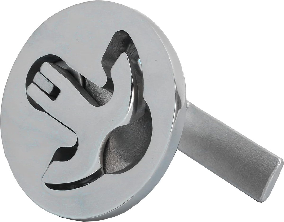 SnelShoppen - Recessed Boot Hatch Lock - 316 RVS Draaihefboom voor Toegang - Corrosiebestendig, Multifunctioneel, Makkelijk in Gebruik, Voor Hatches e