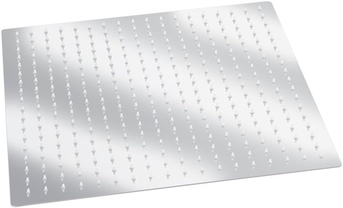 SnelShoppen - Regen Douchekop, 16 Inch Vierkante RVS Top Regen Douchekop Ultrathin Inbouw Douchekoppen voor Luxe Badkamer, Chroom Afwerking, 40 cm