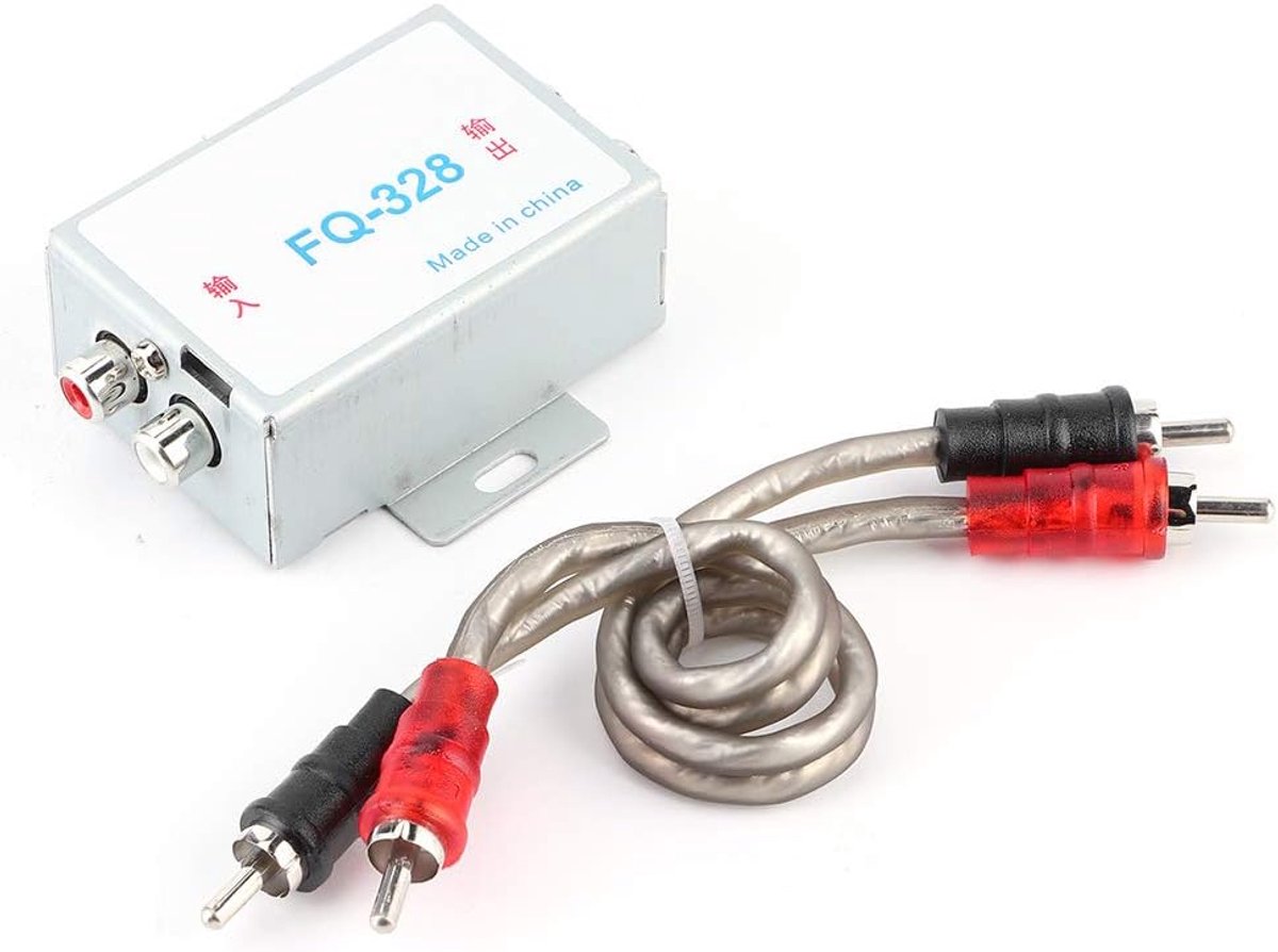 SnelShoppen - Hoogwaardige 12V Auto Stereo Geluidsfilter - Aluminium Legering Noise Isolation Reducer voor Versterker en Luidspreker - Hoogwaardige Ge