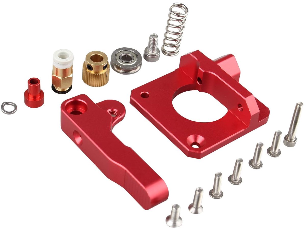 3D printer extruder MK8 - aluminium vervangingskit - verbeterde stabiliteit - geschikt voor 1.75mm filament - ShopVlot