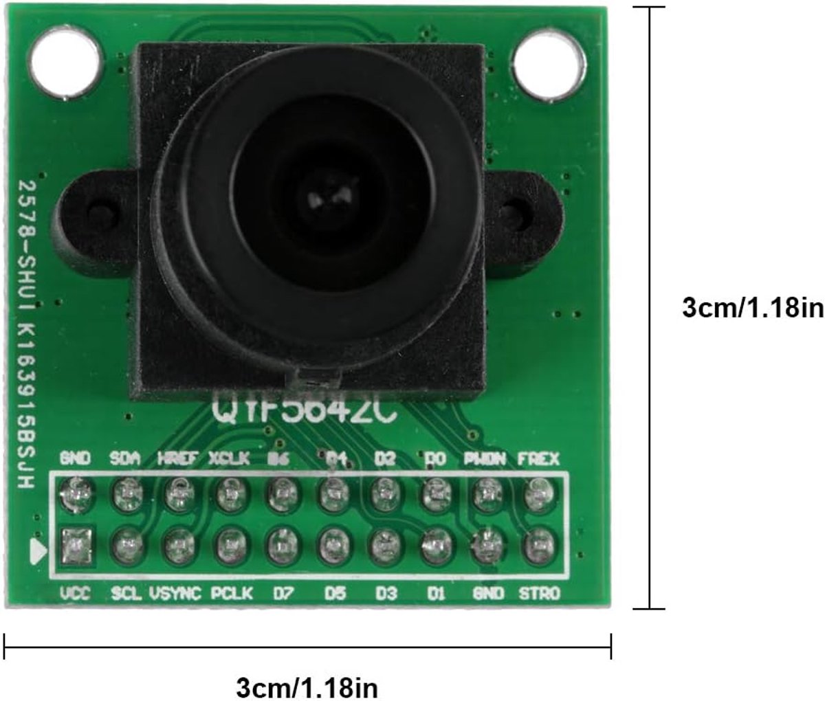 SnelShoppen - Duokon 5 Megapixel Camera Module met Handmatige Focus, JPEG Interface, 2592x1944 pixels, Hooggevoelig Beeldsensor, Magnesium Legering, V