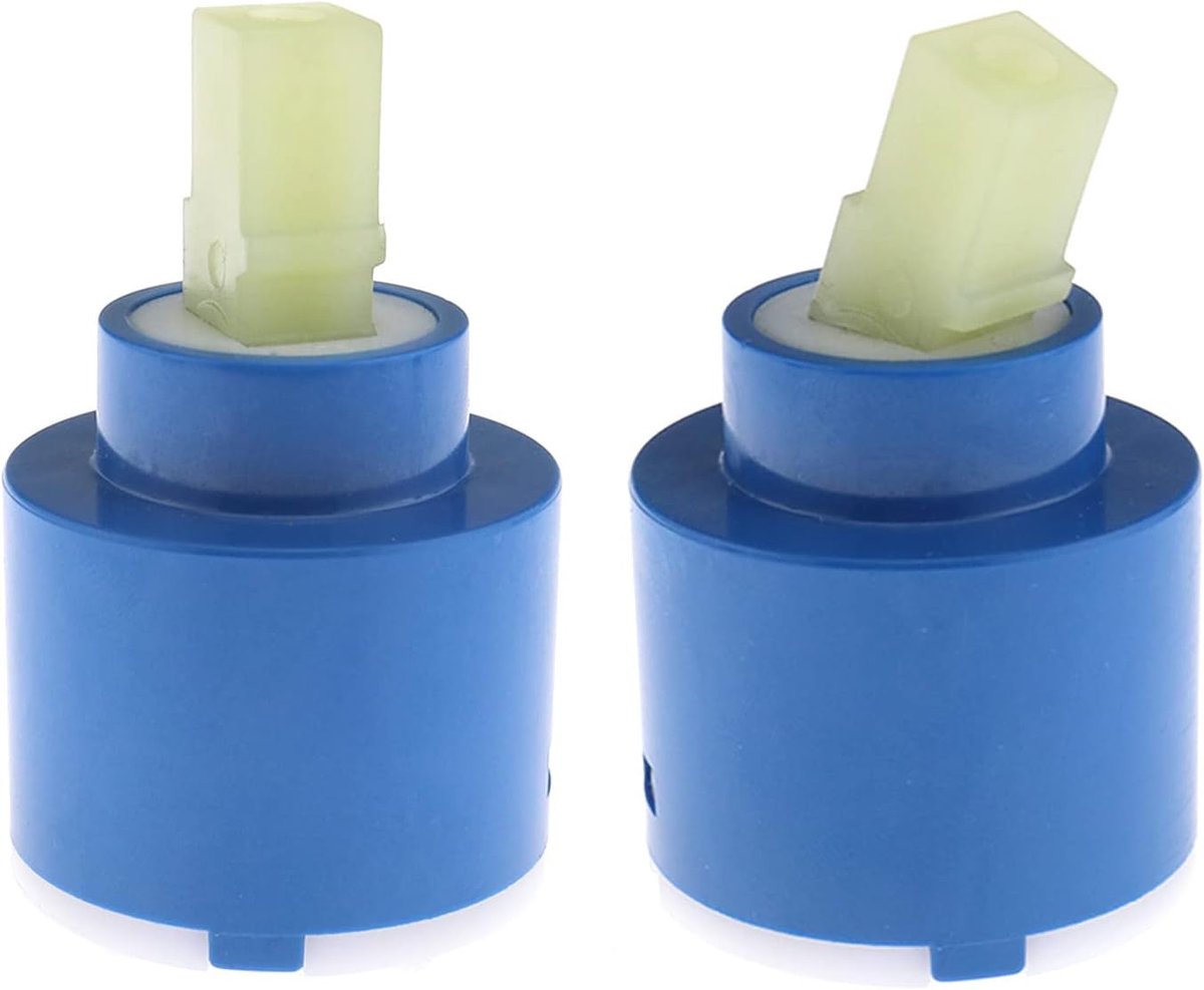 SnelShoppen - 2 Stuks Keramische Schijfcartridge 35mm voor Bad, Wastafel, Douche Mengkraan - Vervangingsonderdeel voor Waterfall en Designer Kranen