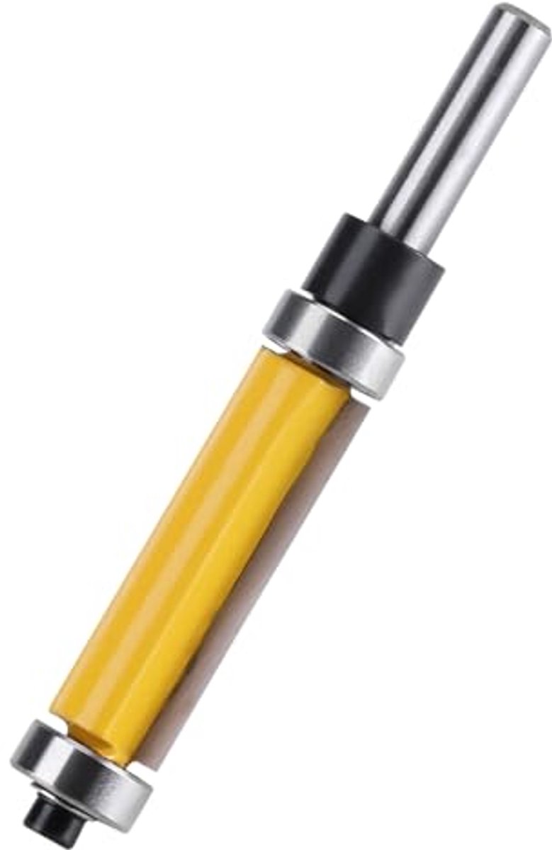 SnelShoppen - Bearing Trimming Frees, Houtfrezen, Dubbele Golf Cutter, Bovenste en Onderste Lager Trimmer, 1-1/2" H x 1/4" Houtbewerkingsgereedschap