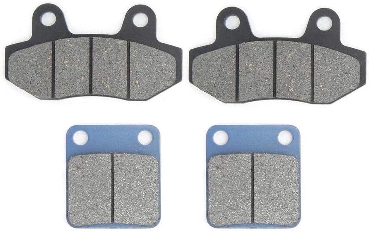 SnelShoppen - 4 Stuks Remblokken Voor Voor- en Achterrem, Geschikt Voor 50cc 160cc Pit Dirt Bike, Hoogwaardige Remprestaties, Duurzaam Materiaal, Perf