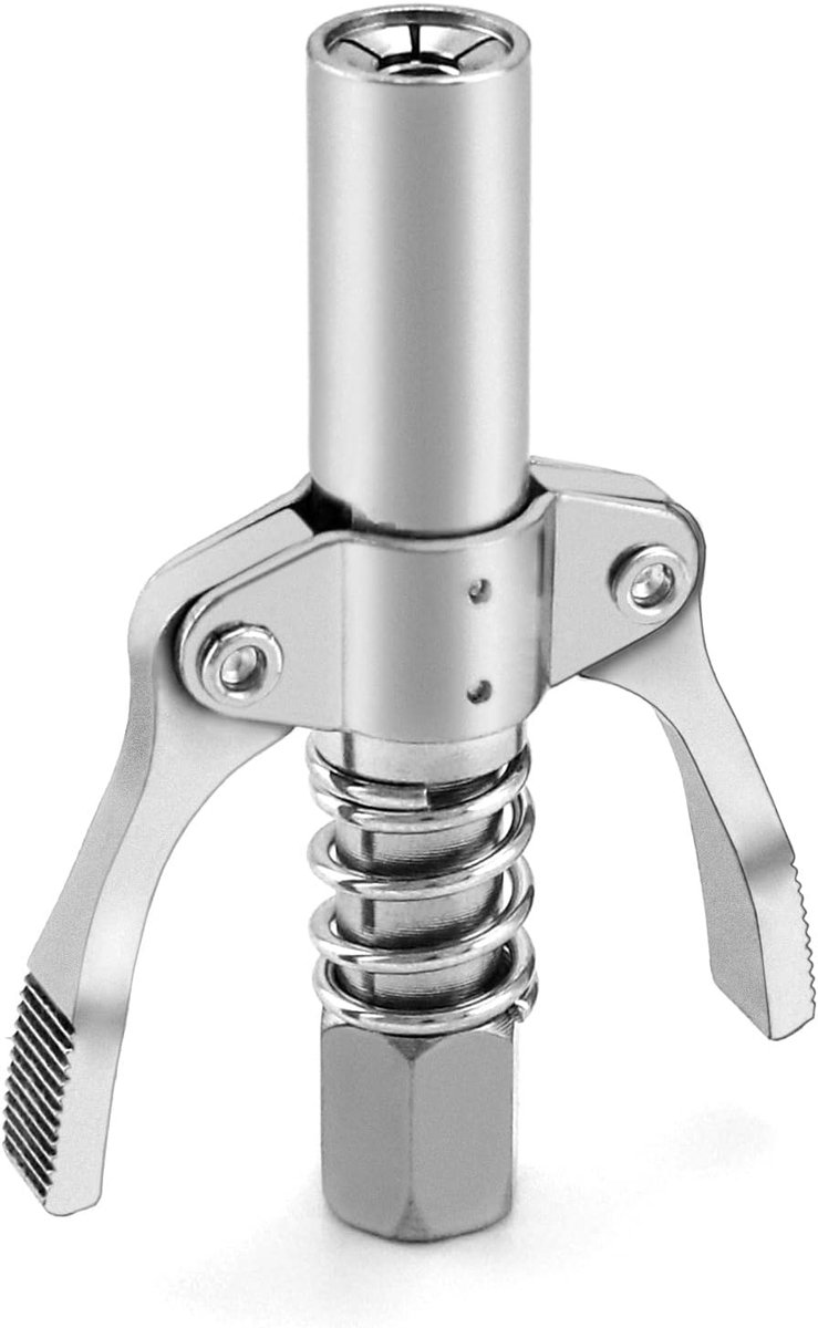SnelShoppen - Spuitmond voor Vet 1/8" NPT 10000 PSI G Koppeling Dubbelhandvat 10mm Vrouwelijk Draad voor Standaard Vetnippels M6/M8/M10/M12/M14