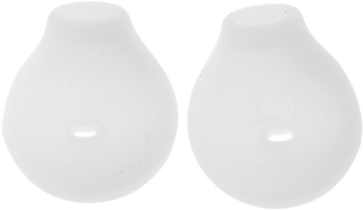 SnelShoppen - Silicone Gel Oordopjes Eartips Caps voor S6 Edge - Wit - Zacht, Duurzaam en Veilig - Perfecte Vervanging voor Bluetooth Hoofdtelefoon