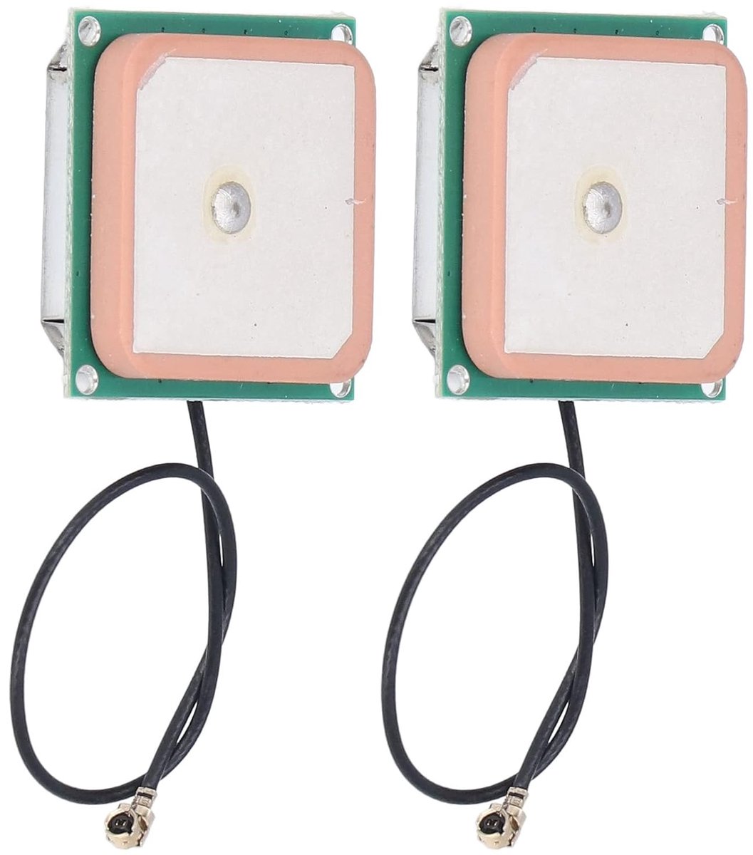 2Pcs GPS Built-in Passive Antenna Ceramic High Gain 28DBI GPS Satellite Positioning Antenna Module for Bus Stop - ShopVlot