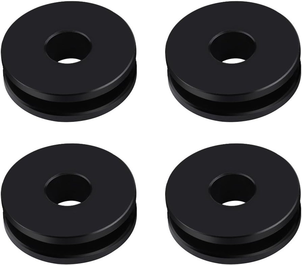 Windscreen rubbers 4-delig - Afneembaar - Geschikt voor Road King Heritage Softail - ShopVlot