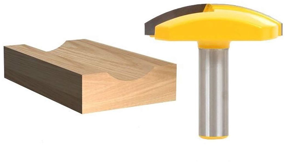 SnelShoppen - Horizontale Crown Frees, 2-3/4 Inch Frees voor Houtbewerking, 1/2 Inch Schacht, Tungsten Carbide, 2 Sneden, Duurzaam en Praktisch