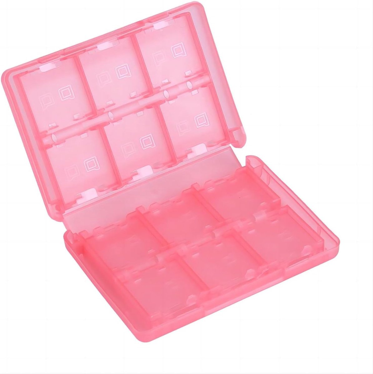 VIFER 28 in 1 Game Memory Card Case PP Plastic Card Cartridge Storage Box for 3DS DSL DSI LL(Pink) - ShopVlot