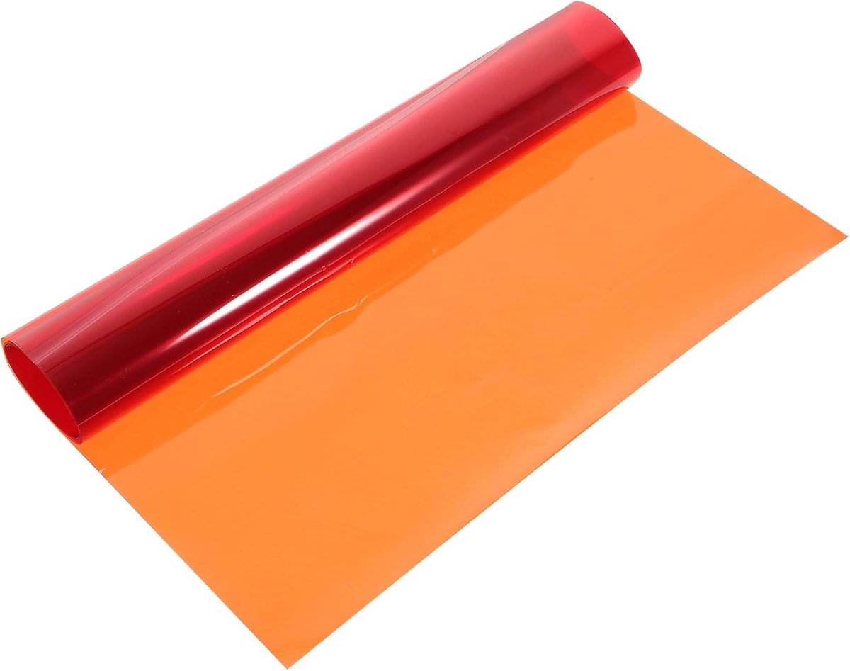SnelShoppen - OSALADI Oranje Gel Kleurfilter, Transparante Kleurcorrectie, Mode, Gelatine, Plastic, Goud Coating, Kleurcorrectie voor Film, Theater, F