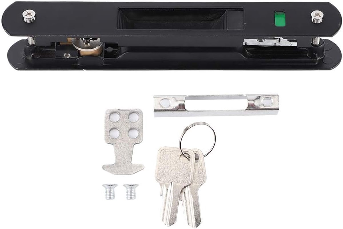 SnelShoppen - Sliding Door Lock - Moderne Haaksloten voor Schuifdeuren en Ramen - Veiligheidsslot voor Thuis - Set van 2 Stuks - 400mm - Gemakkelijk t