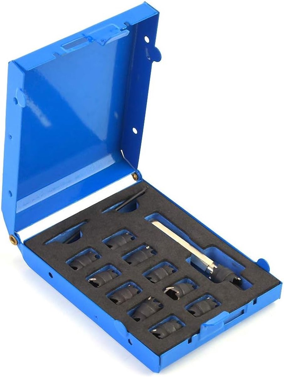 SnelShoppen - 13 delige Spot Welding Cutter Boor Set - Dubbelzijdige Rotatie Spotlas Cutter met Hex Shank - Power Boor Verwijder Tools voor Metalen, H