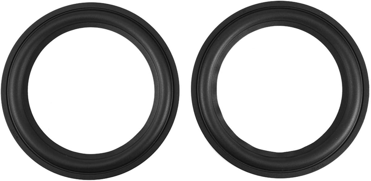 Speaker Rubber Rim, 2 Pcs 8 Inch Speaker Speaker Surround Repair, Rubber Woofer Edge Repair Parts, Anti-Ageing and - ShopVlot