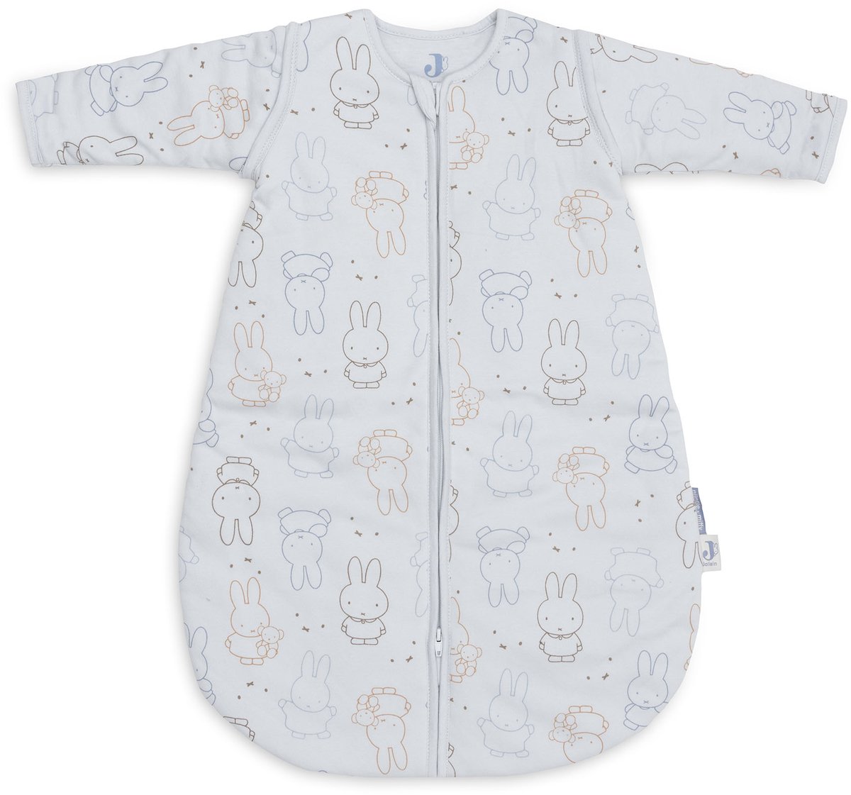 Jollein Slaapzak met afritsbare mouw 60cm Miffy Moments Cloudy Blue