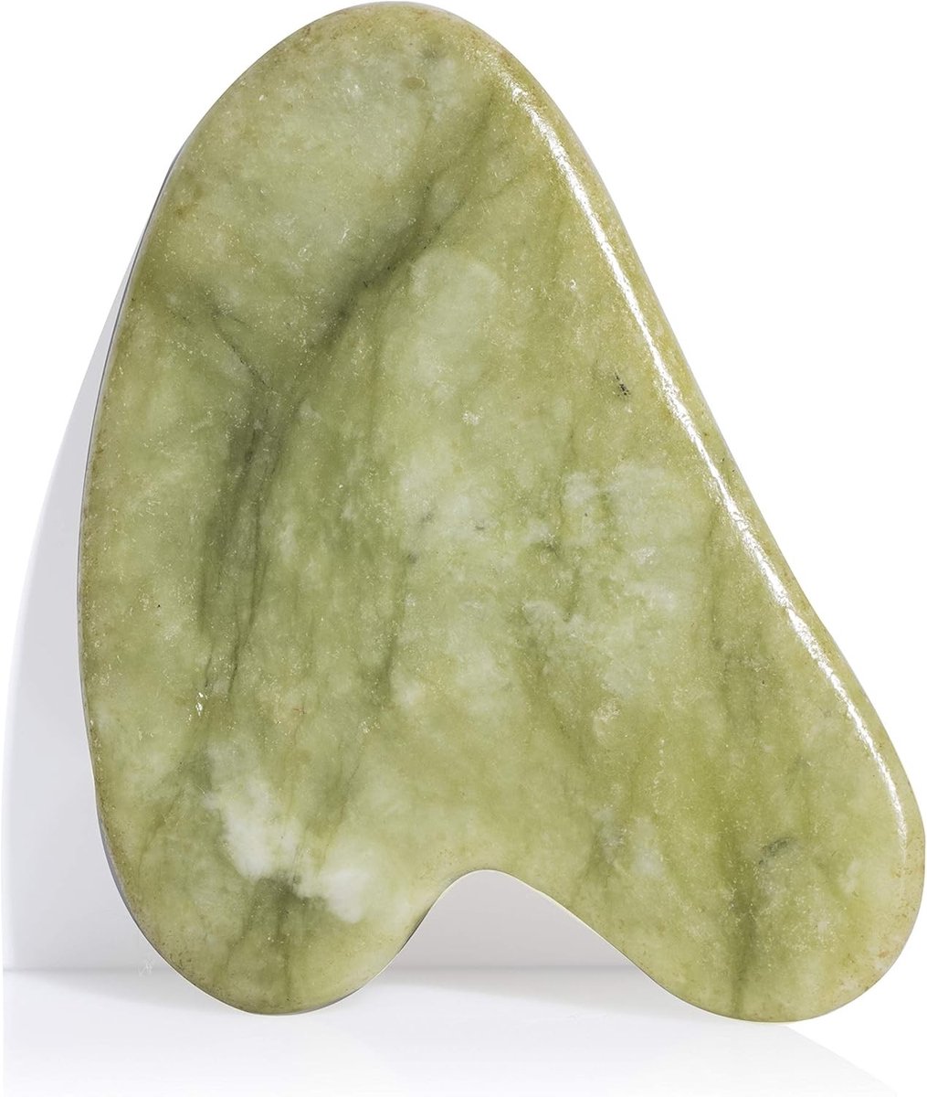 Neck Massager - Groen - 8 x 4 cm - Natuurlijke Steenen Massage Tool - Voor Anti-Aging Verzorging