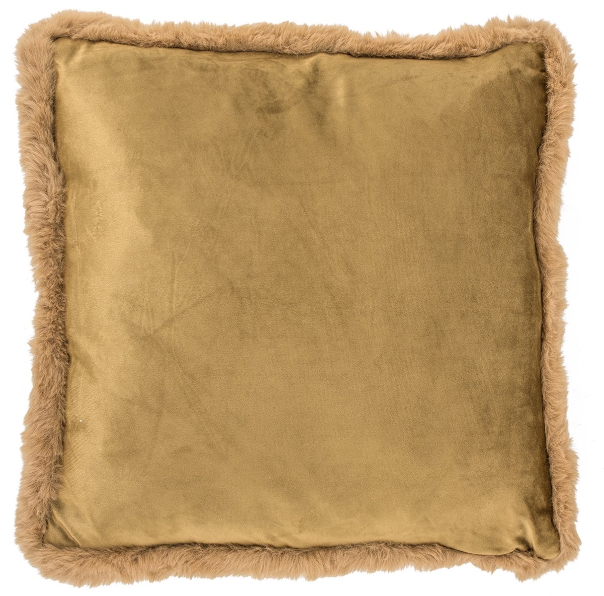 homebound by ky Kussen velours goud | 45x45cm | kussen velours