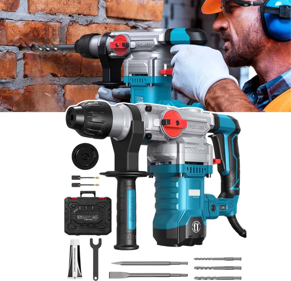 CRLYN® Elektrische Breekhamer - Boorhamer - Blauw