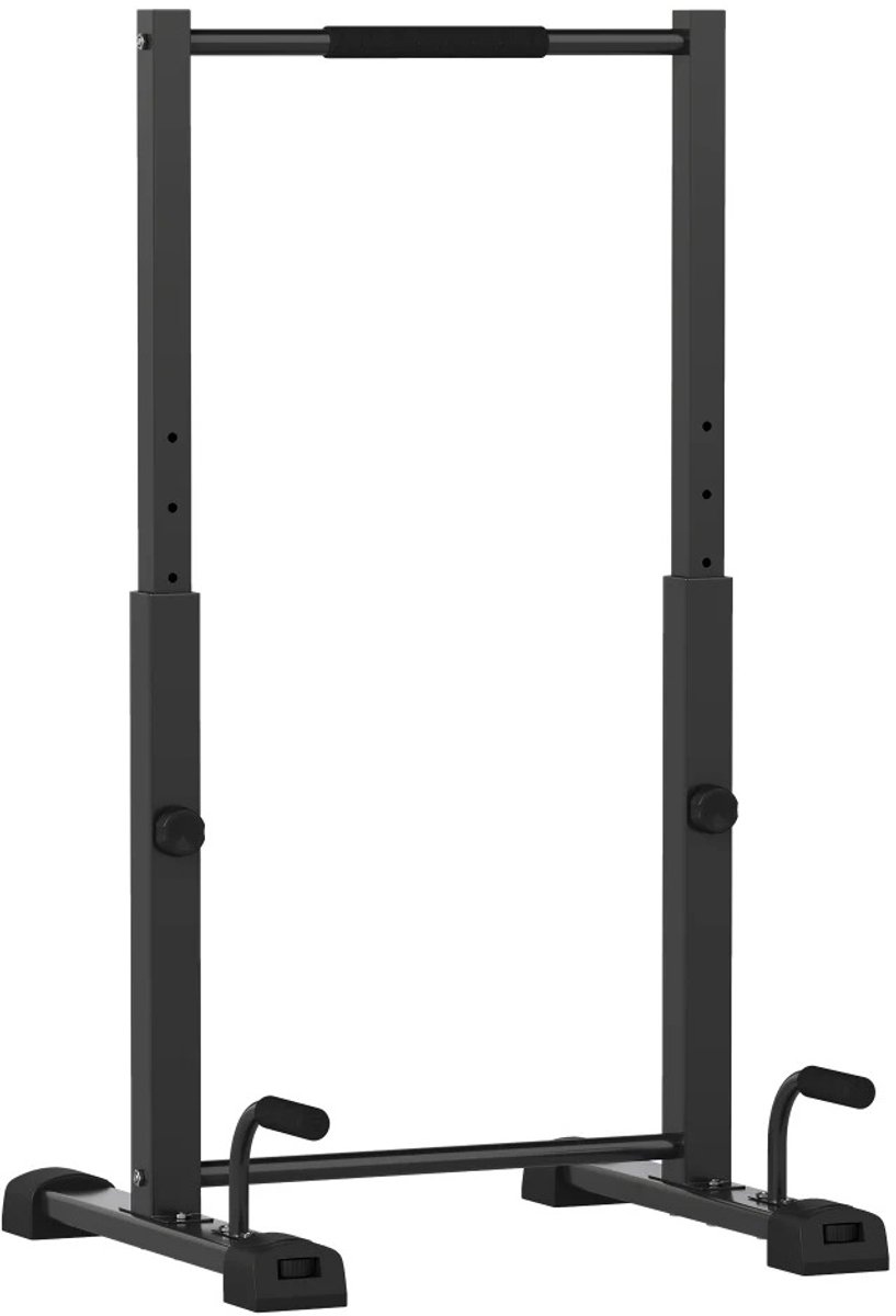 SanaVida - Dip Bars - Krachtstation - Fitnessapparatuur - In Hoogte Verstelbaar - Antislip - Max. 540kg - 65L x 63B x 93-117H cm