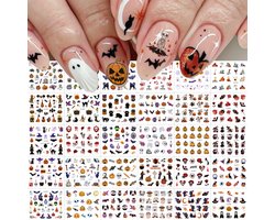 Nagelstickers - 30 vellen - Halloween nagelstickers - Herfst Nagelstickers - Zelfklevend nageldecoratie - Nagelstickers Nail Art - Nail Decals - Nail art set - Nail Wraps - Nagelstickers Happy Halloween - Halloween Cadeau - DIY Nail Art - Multi