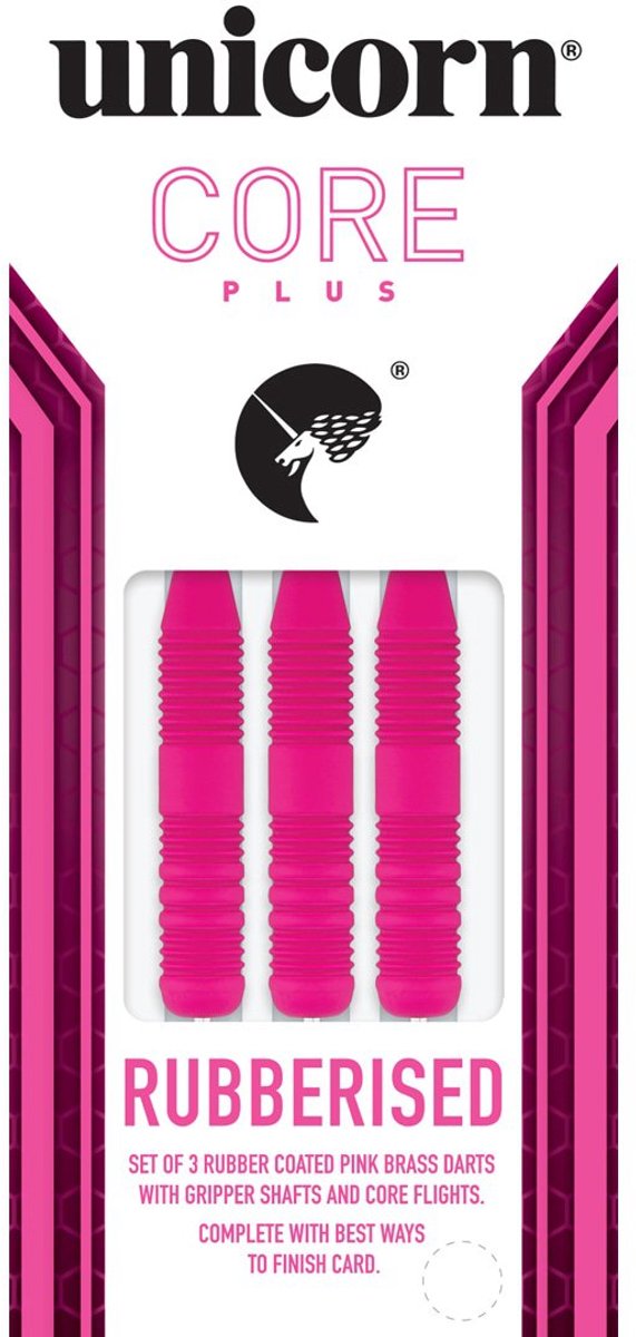 Unicorn Core Plus Rubberised Pink - Dartpijlen van Unicorn — afbeelding 4