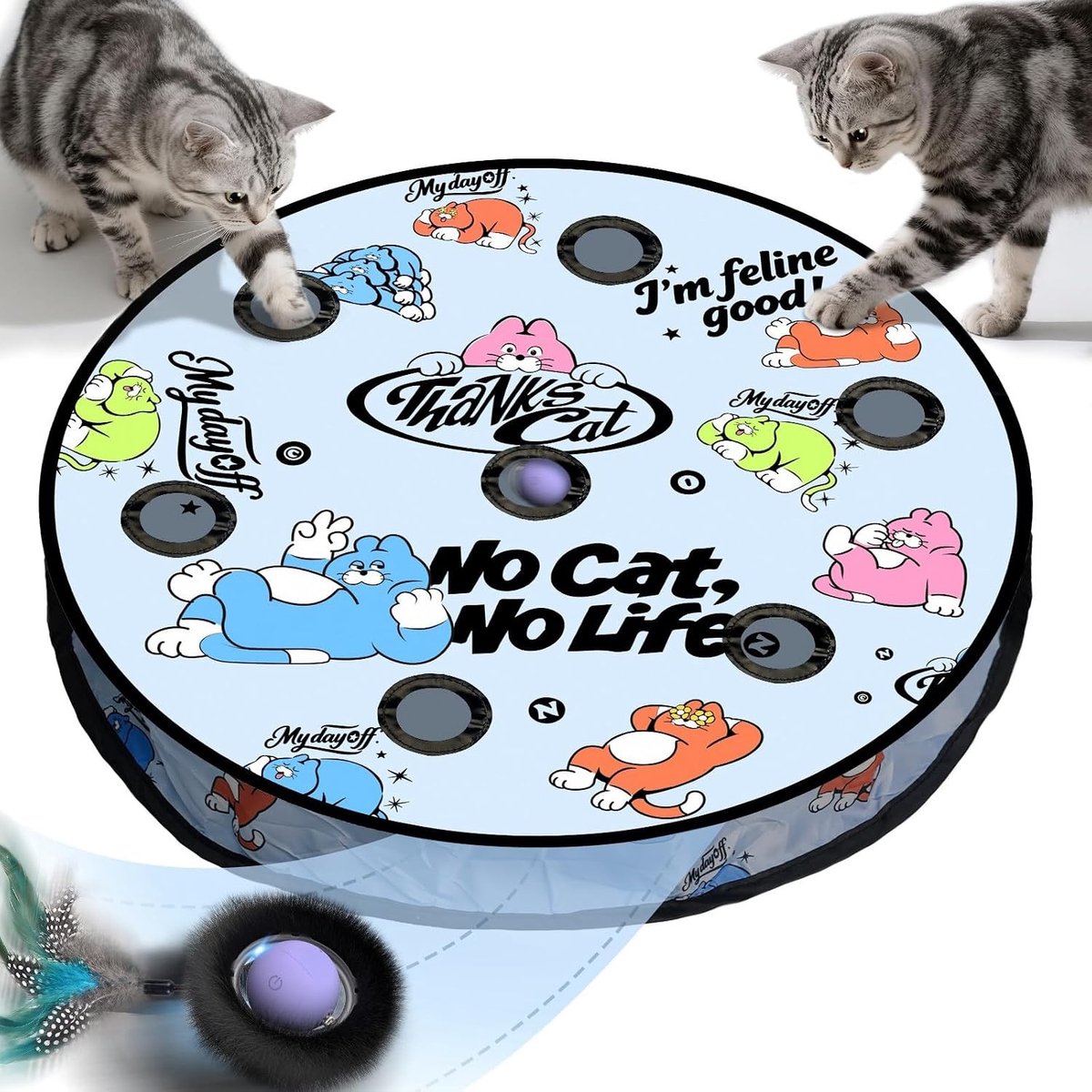 Kattenhengel - Groen - - Interactief Balspeelgoed voor Binnen