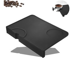 Siliconen Tamper Mat voor Espresso, Tamping Mat met Randbescherming, Barista Accessoires voor Bescherming van de Tafel (21 x 15 cm)