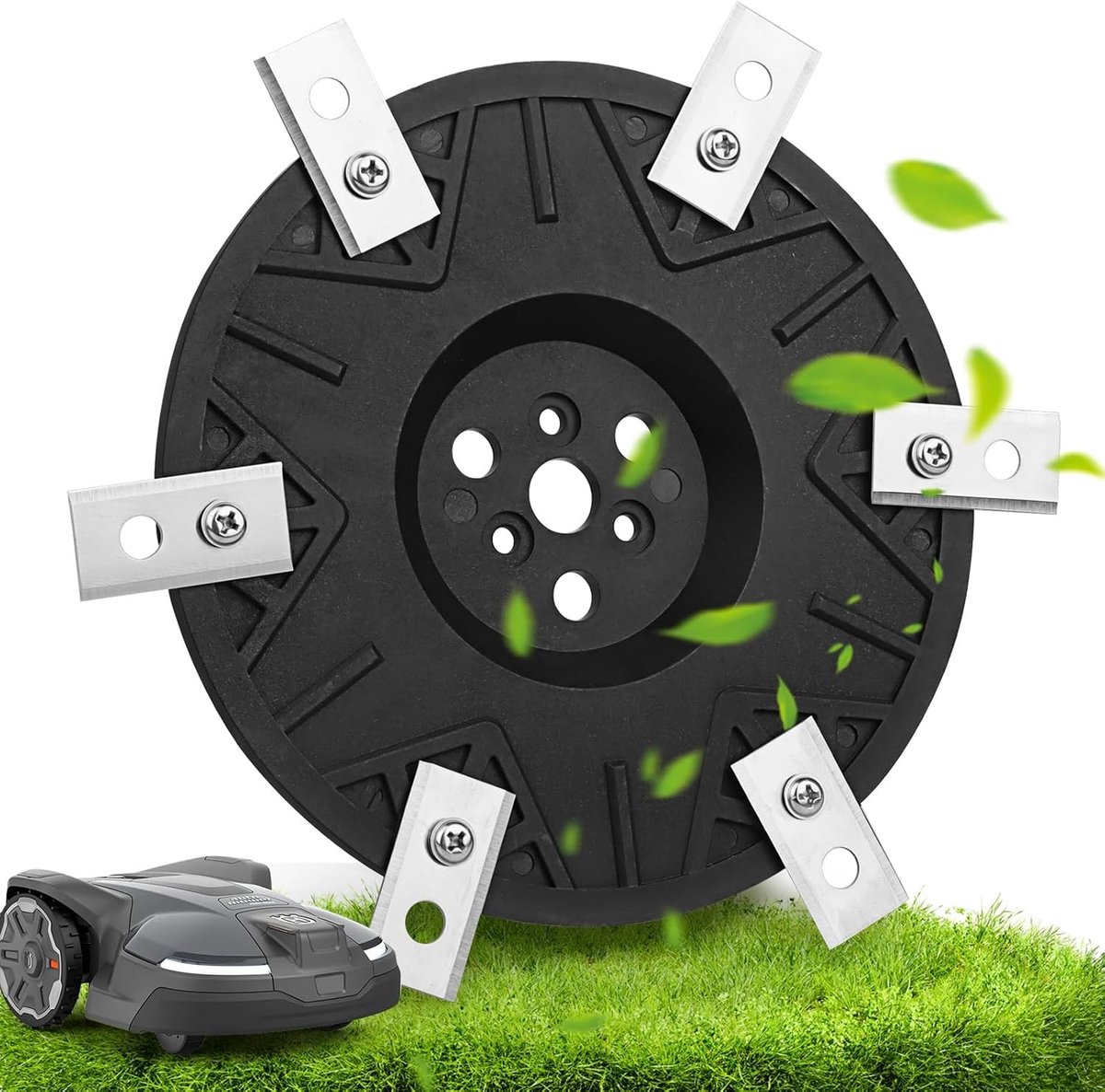 6 Stuks Mesdisc Geschikt voor Robotmaaiers, Versterkte Glasvezel Mesjes voor Efficiënt Gras Maaien, Ideaal voor Landroid M500, M700 en Meer