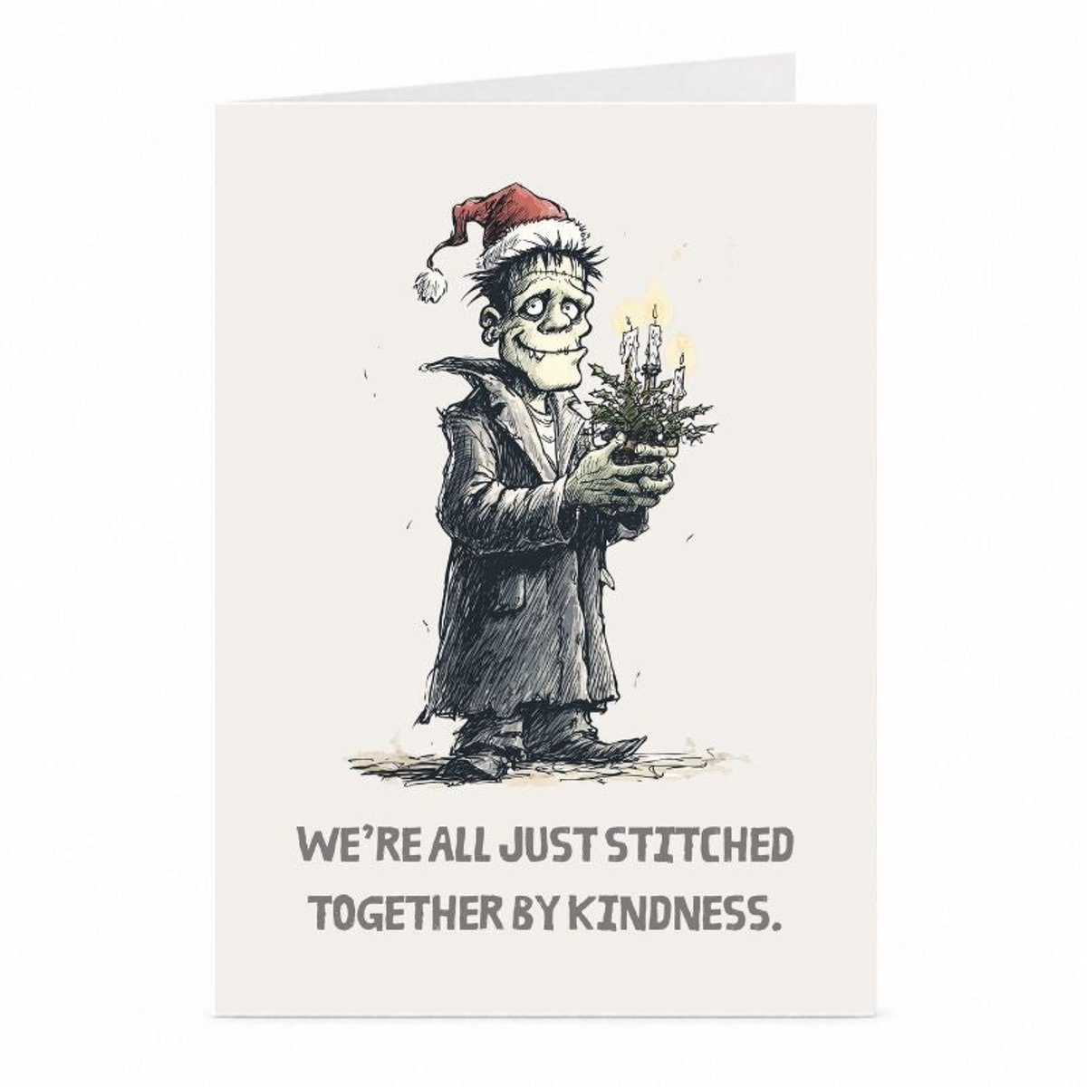 Frankenstein - Kerstkaart - JustTheCardGuy - A6 met envelop