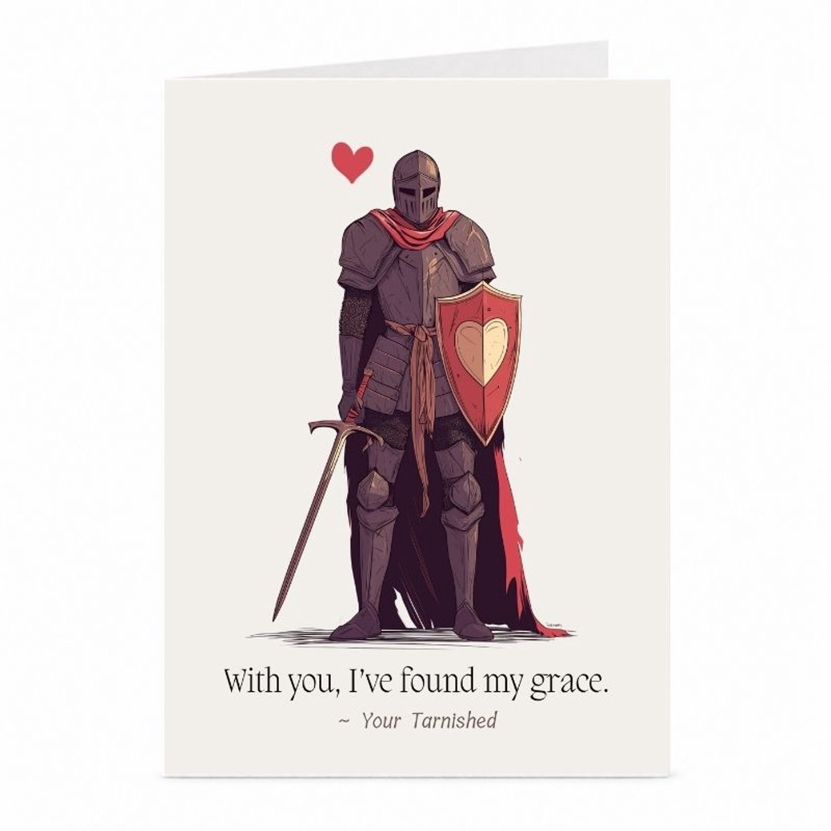 Dark Fantasy Ridder - Valentijnskaart - JustTheCardGuy - A6