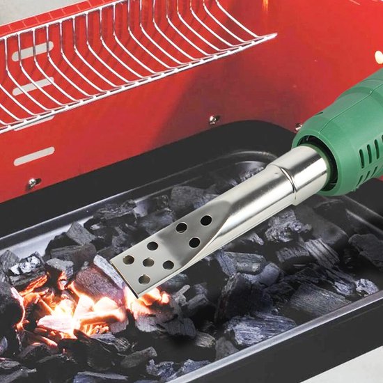 DYVNS® Onkruidbrander Elektrisch - Onkruidverdelger - Hetelucht Brander - 2 Opzetstukken - Tot 600°C — afbeelding 2