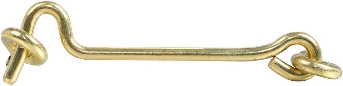 Cabinehaak - Grendel Slot - Deuren Beveiligen - Verzonken Schroefgaten - 7.5 cm - Goudkleurig