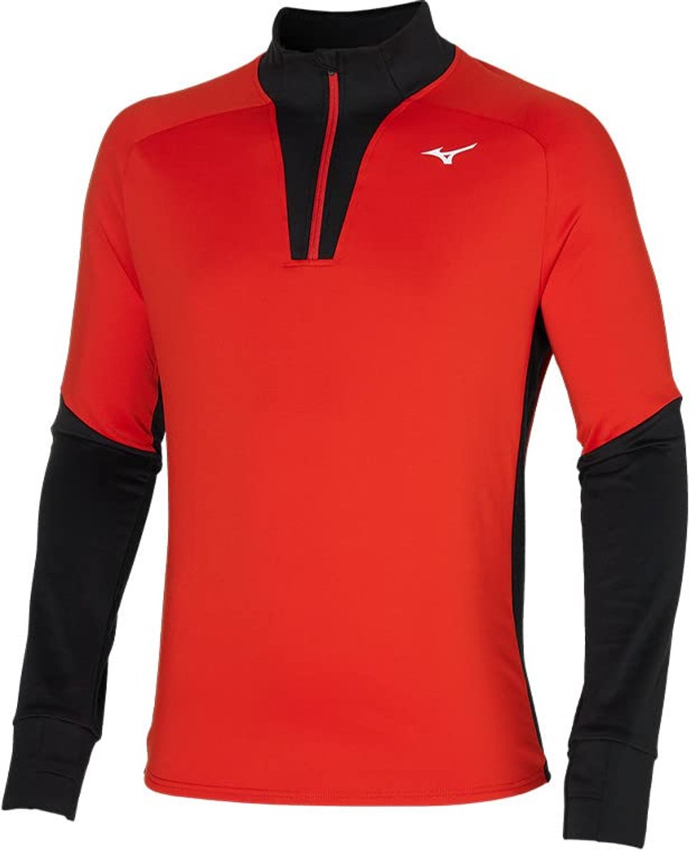Mizuno Warmalite HZ - Hardloop T-shirt - Fiery Red - Maat XL