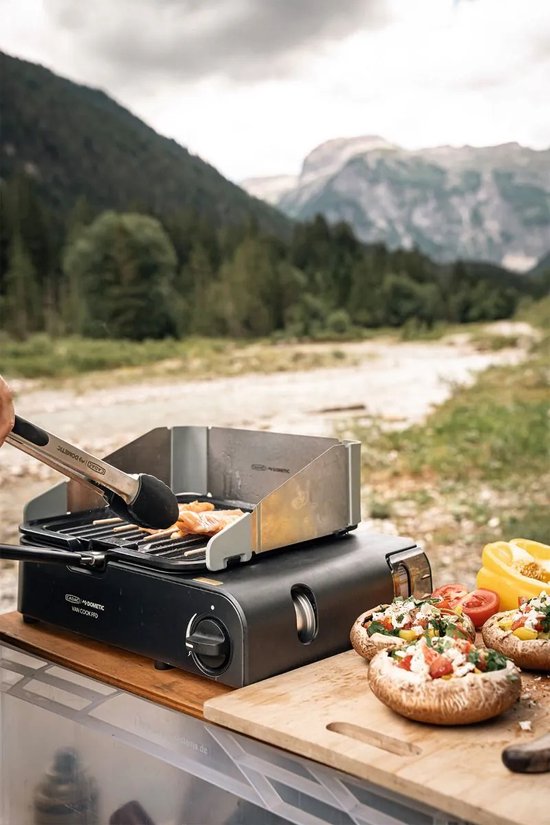 CADAC Van Cook PRO FFD Deluxe - Gasbarbecue - GreenGrill Coating - Inclusief Bakplaat - Inclusief Draagtas van Cadac — afbeelding 5