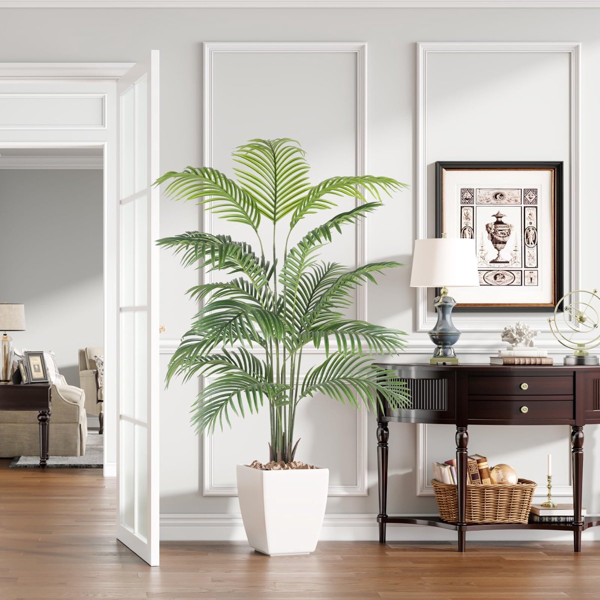 Kunstpalm – Onderhoudsvrije Kunstplant in Pot – Waterbestendig – Voor Woonkamer en Kantoor – 150 cm
