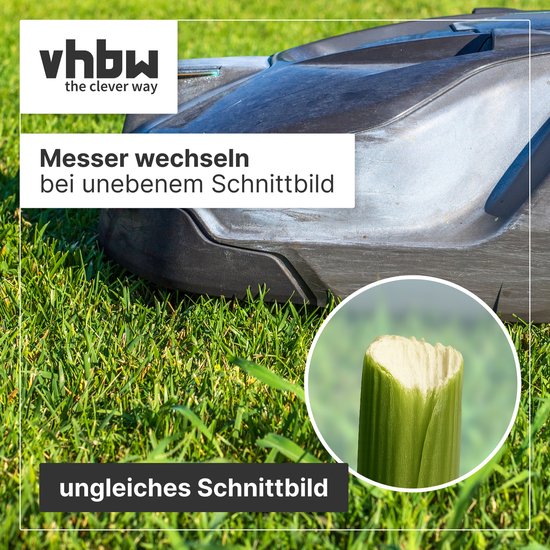 vhbw 30x vervangingsmessen, vervanging voor Kress KA0001, KA0002, KRE11004499000, 6924328318552 voor grasmaaiers - vervangingsmes zilver, roestvrij staal van VHBW — afbeelding 3