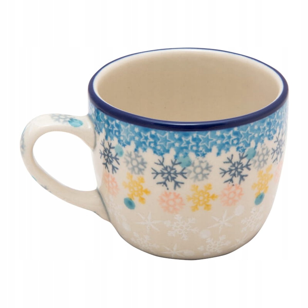 Handgemaakte Bolesławiec Mok 170 ml - Winterdesign