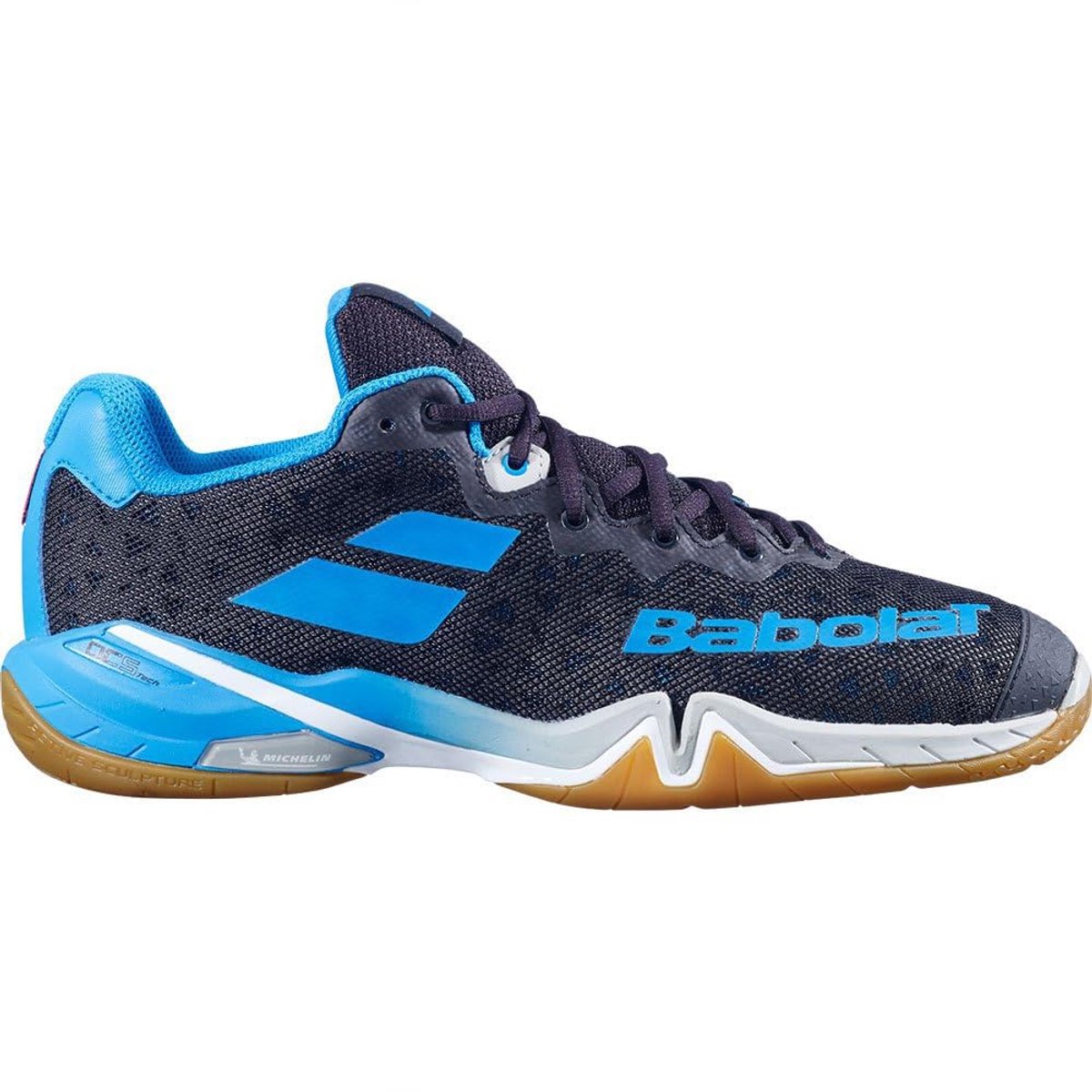 Babolat Shadow Tour Men - Badmintonschoen - Zwart/Blauw - 40.5