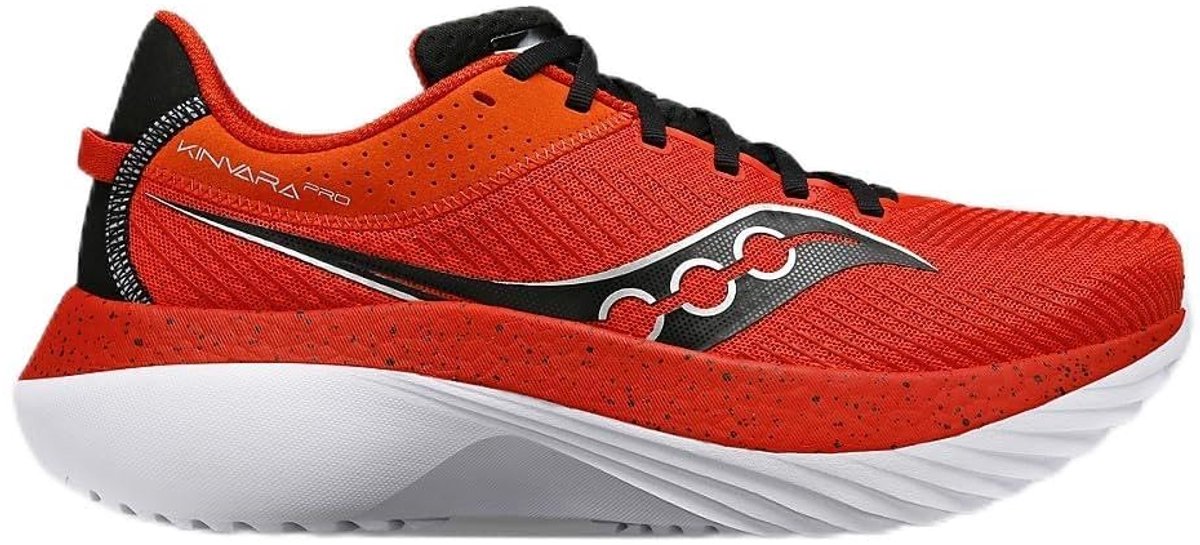 Saucony Kinvara Pro - Heren Hardloopschoenen - Infrarood / Zwart - EUR 46.5 - US 12