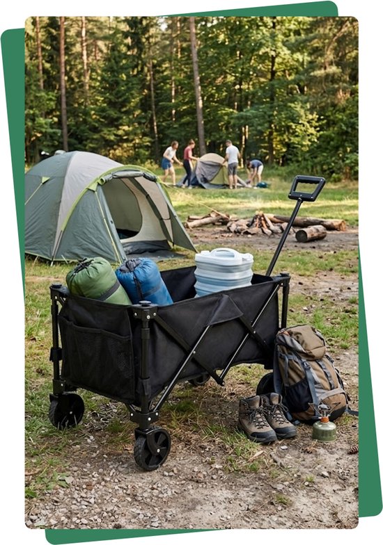 Verticaal opvouwbare bolderkar 80 x 42 x 60-97 cm - 100 kg - compact paraplusysteem — afbeelding 5