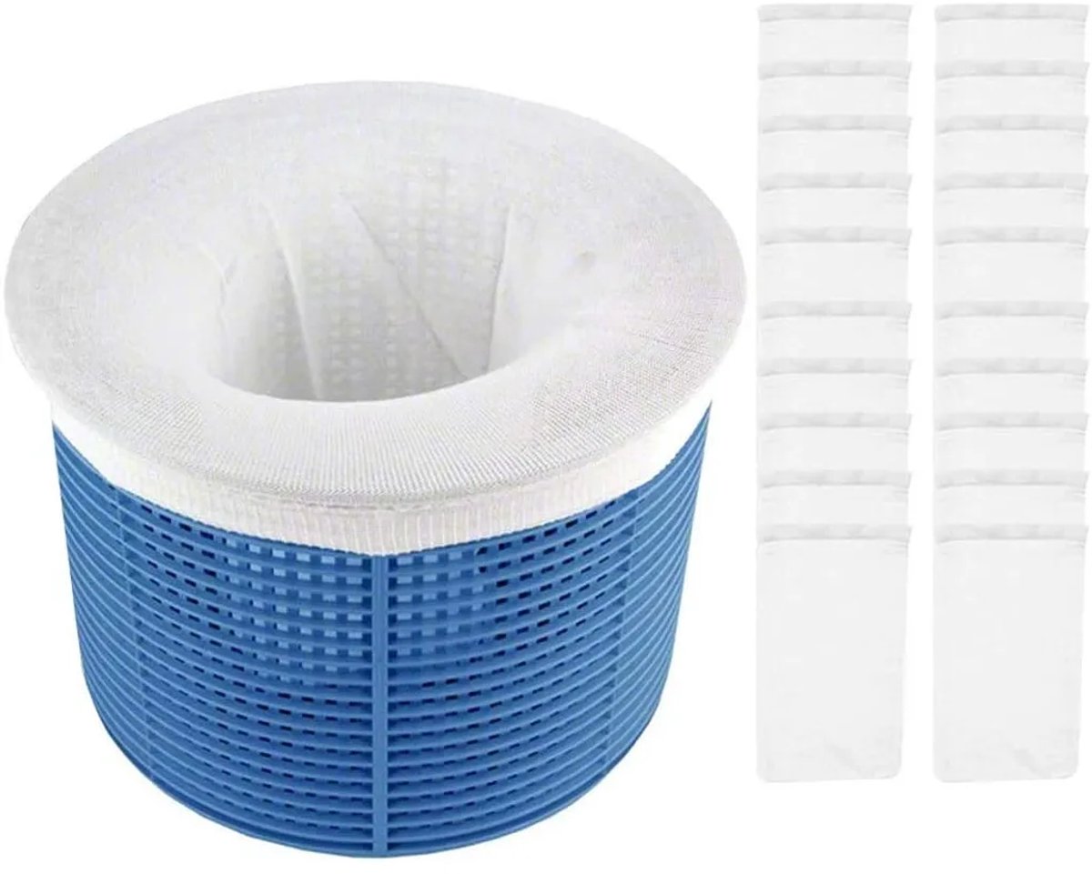 Mandskimmerfilter, zwembadskimmerzeef, zwembadfilterzeef, filterdeksel, mandskimmer (20 stuks per verpakking)