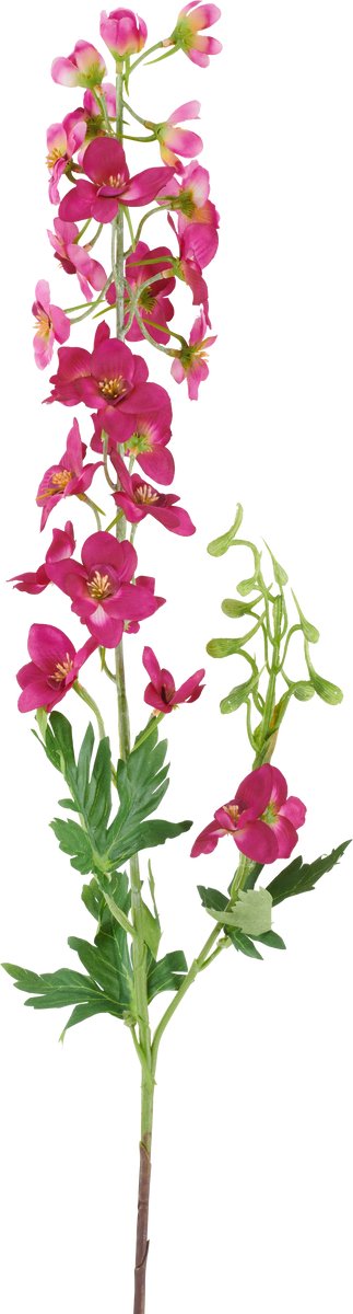 Easyplants | Kunstbloem Delphinium 79 cm donker roze | Zijde | Nepbloemen | roze | Onderhoudsvrij | Kant-en-klaar