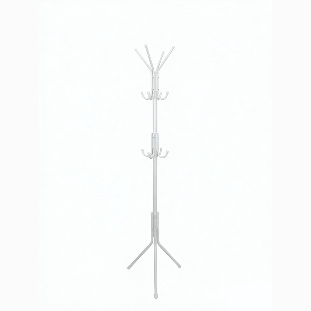 Hoppa! Staande kapstok - 12 haken - wit - ijzer - 45 x 45 x 183 cm (B x D x H)