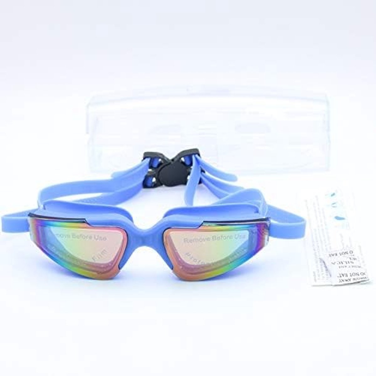 Volwassen Zwemgoggles met HD-beeldkwaliteit, Anti-fog, Waterdicht en UV-bescherming voor Mannen en Vrouwen, Blauw